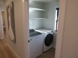 Laundry room with washer and dryer